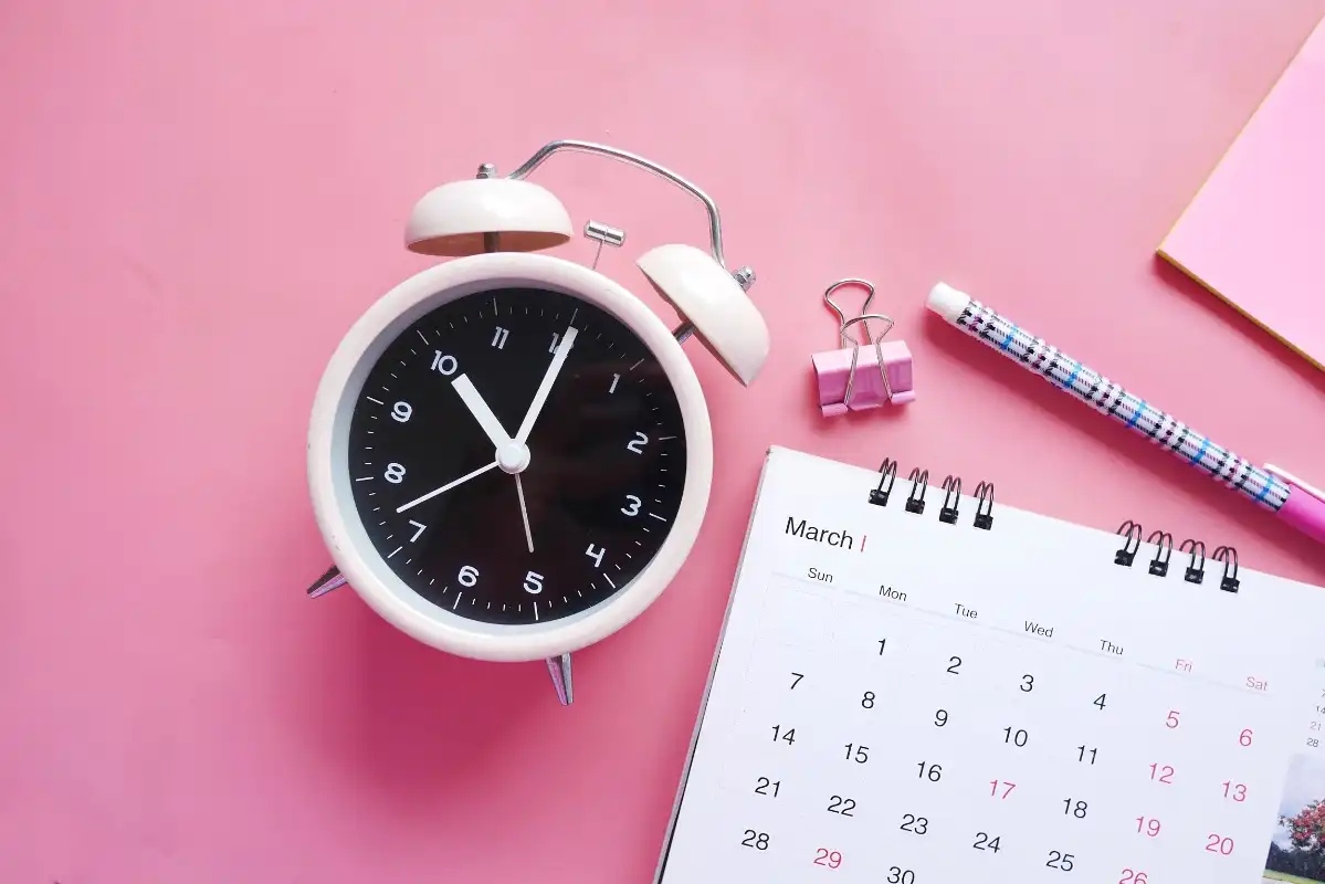 A clock and calendar - Happy Mind Training Blog | New Month Resolutions