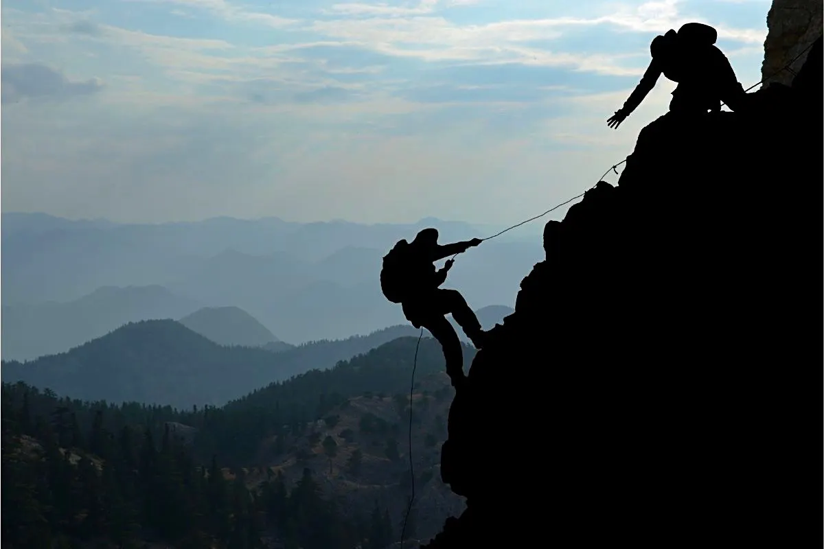 Happy Mind Training Blog - Resilience Myths Busted - mountain climbers