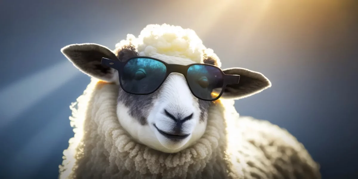 Happy Mind Training Blog | Sleepy Time - sheep wearing sunglasses